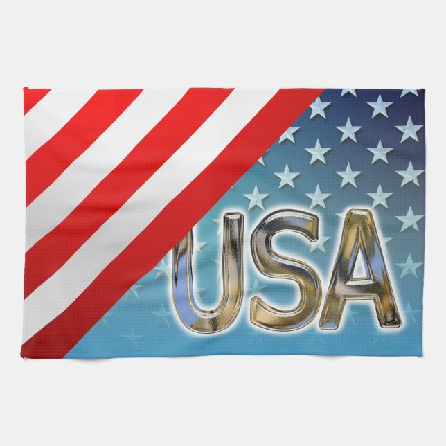 US-Flagge Geschirrtuch (Horizontal)