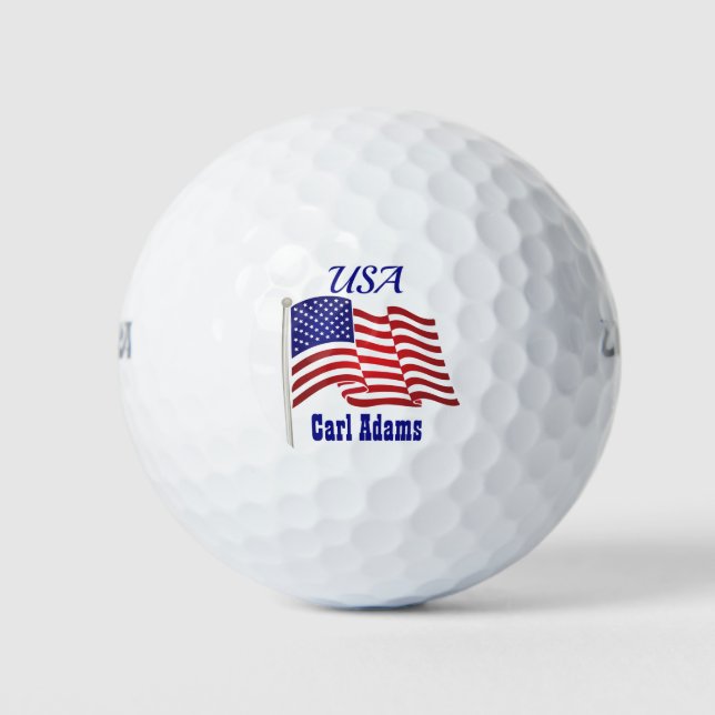 US Flagge Golfball (Vorderseite)