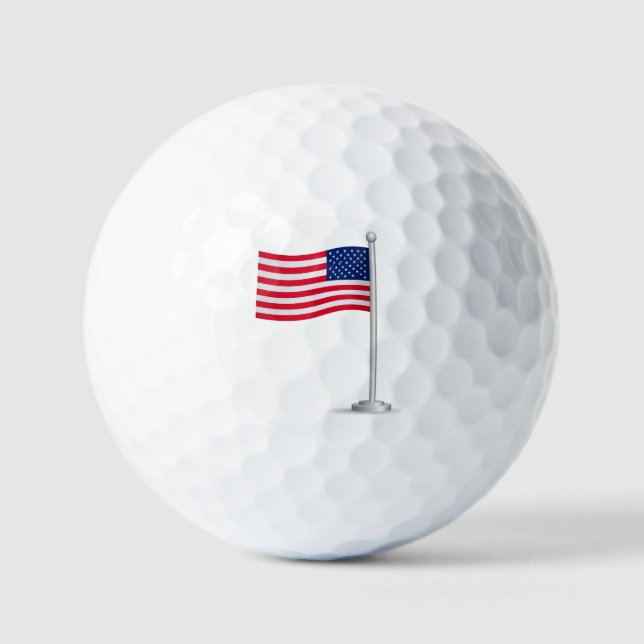 US-Flagge Golfball (Vorderseite)