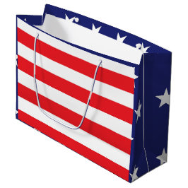 US Flagge Große Geschenktasche Rot Blau Große Geschenktüte
