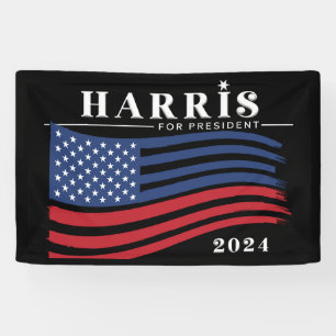 US Flagge Harris für Präsident 2024 Banner
