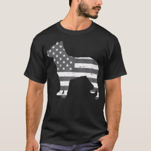 US-Flagge Heeler Vintage-Haustier Rot Blau Cattle T-Shirt