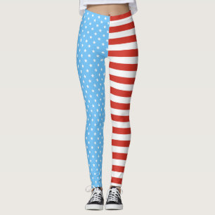 US Flagge (hellblau/Rot) Leggings