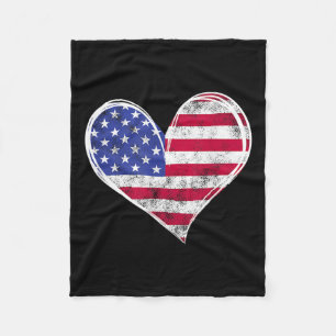 US-Flagge Herzstück Amerikanische Patriotische Str Fleecedecke