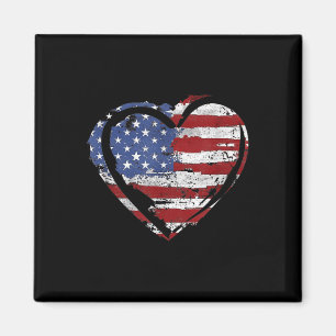 US-Flagge Herzstück Amerikanische Patriotische Str Magnet