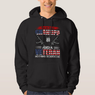 US-Flagge Ich bin Vater Opa und ein Veteran Nichts Hoodie