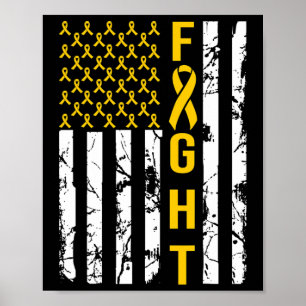 US-Flagge im September tragen wir Goldkrebs im Kin Poster