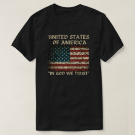 US-Flagge "In God We Trust" T-Shirt