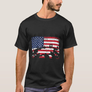 US-Flagge in Not amerikanische Fallschirmspringer T-Shirt