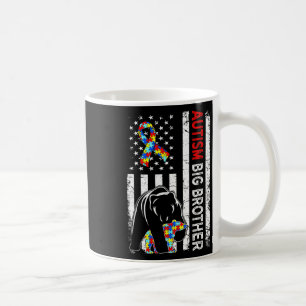 US-Flagge in Not Autismus großer Bruder Bär A Kaffeetasse