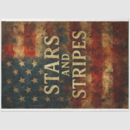 US Flagge in Not Decoupage Seidenpapier