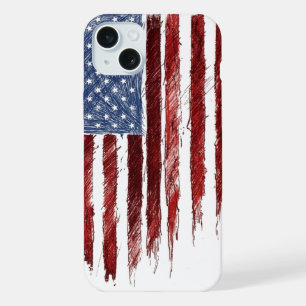 US-Flagge iPhone 15 Plus Hülle