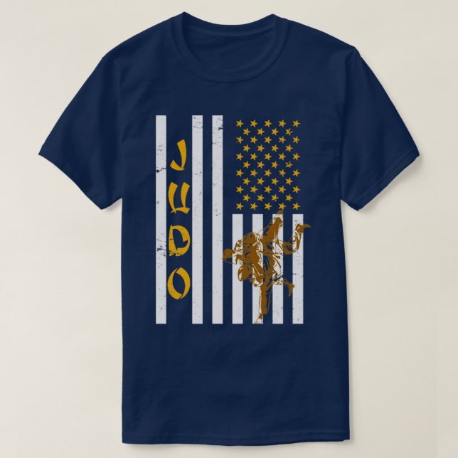 US-Flagge Judo T-Shirt (Design vorne)