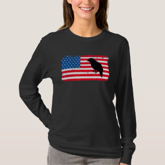 US-Flagge Kakapo Kinder 4. Juli Amerikanische Flag T-Shirt