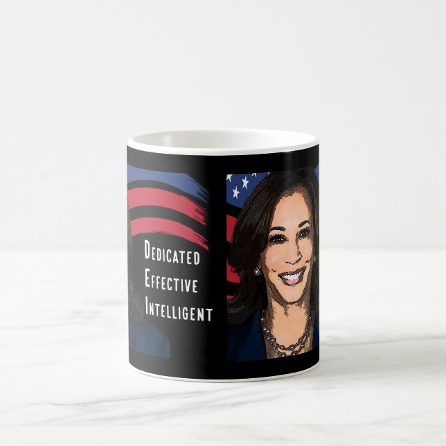 US Flagge Kamala Harris für den Präsidenten 2024 Kaffeetasse (Mittel)