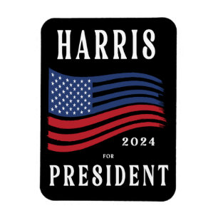US Flagge Kamala Harris für den Präsidenten 2024 Magnet