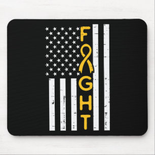 US-Flagge Kampf gegen Krebs im Kindesalter - Bewus Mousepad