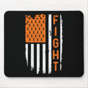 US-Flagge Kampf Leukämie Krebs Bewusstsein Mousepad
