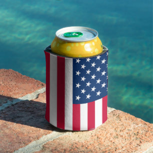 US-Flagge kann die amerikanischen Flaggen kühlen Dosenkühler