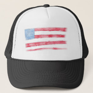 US Flagge-Kappe Truckerkappe