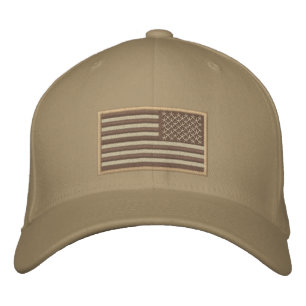 US-Flagge kehrte Wüste um Bestickte Kappe