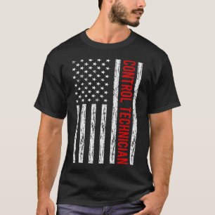 US-Flagge - Kontrolle Techniker T-Shirt