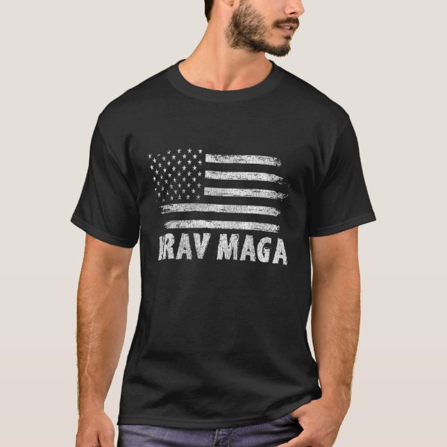 US-Flagge Krav Maga T-Shirt (Vorderseite)