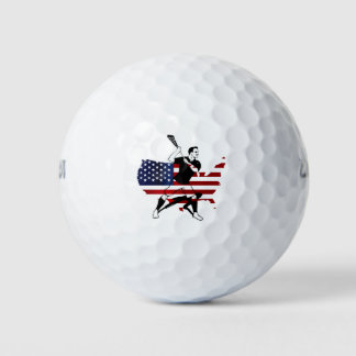 US-Flagge Lacrosse Unlimited lax Player Golfball