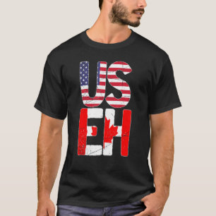 US-Flagge Land Kanadischer Ahornapfel Leaf Useh Ka T-Shirt
