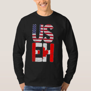 US-Flagge Land Kanadischer Ahornapfel Leaf Useh Ka T-Shirt