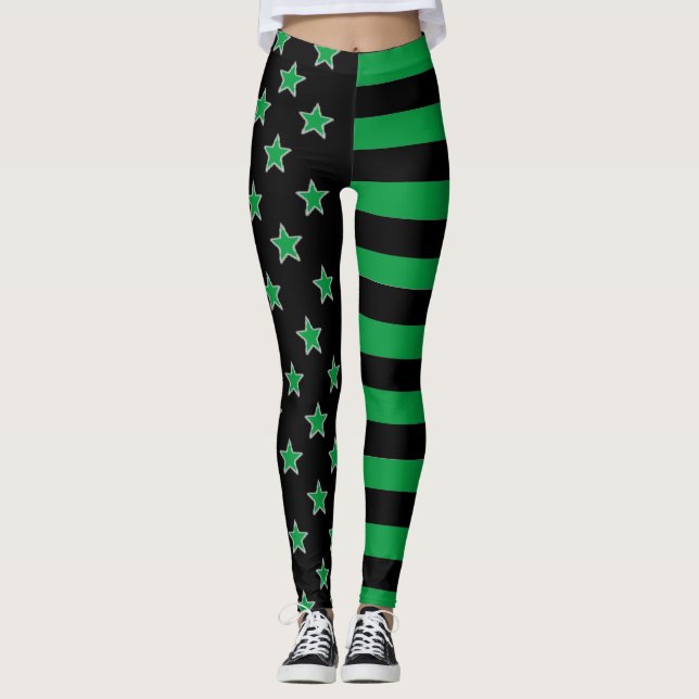 US Flagge Leggings (Vorderseite)