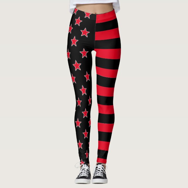 US Flagge Leggings (Vorderseite)