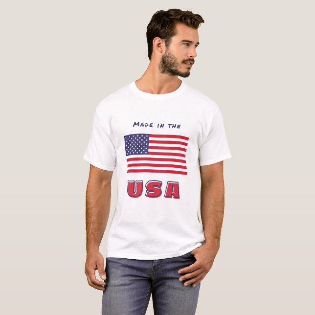 US-Flagge Männer-T - Shirt (Vorne ganz)