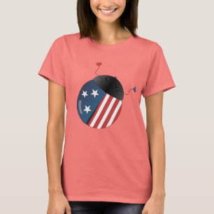 US Flagge-Marienkäfer T-Shirt