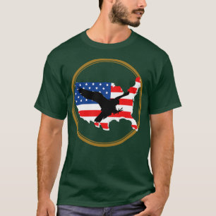 US-Flagge mit Adler-Silhouette T-Shirt