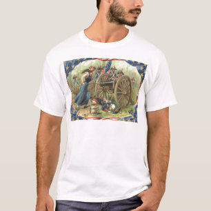 US-Flagge Molly Pitcher Cannon T-Shirt