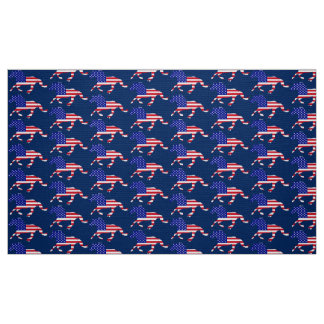 US Flagge Mustang (blau) Stoff