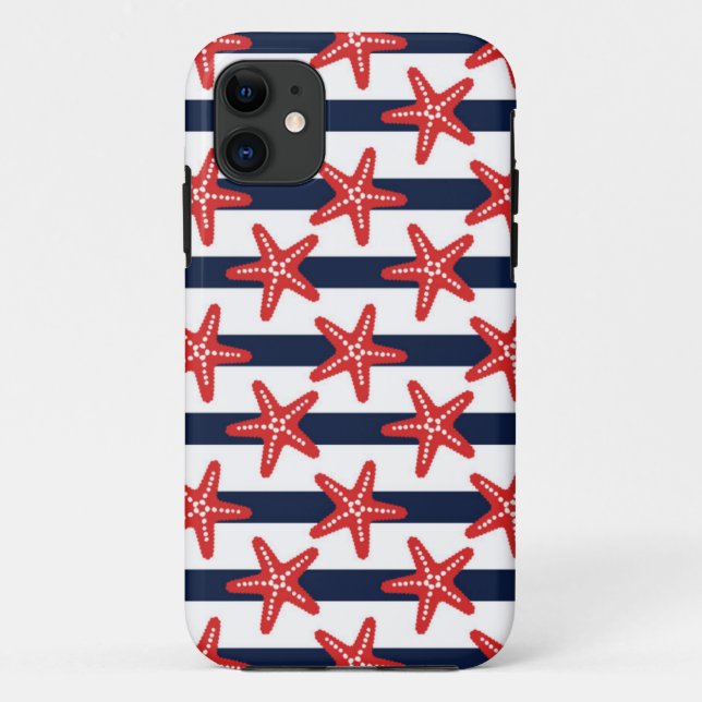 US Flagge-Muster Case-Mate iPhone Hülle (Rückseite)