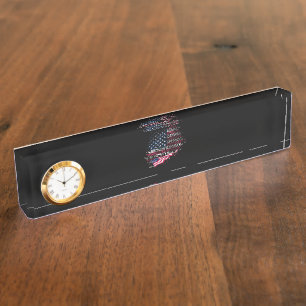 US-Flagge Namensplakette