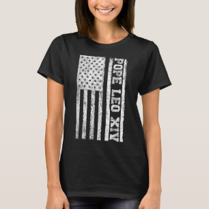 US-Flagge neuer Papst 2025 Christlicher katholisch T-Shirt