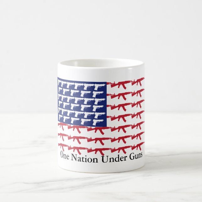 US-Flagge NO Gun Kontrolle Tasse (Mittel)