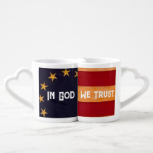 US Flagge paarte Tasse