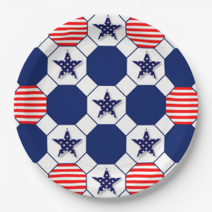 US Flagge Pappteller