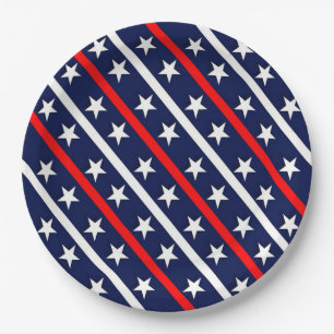 US Flagge Pappteller