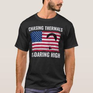 US-Flagge Paragliding Pilot Pat Pat T-Shirt