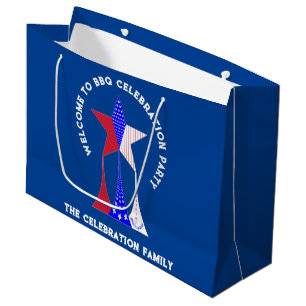 US Flagge Patriot Große Geschenktüte