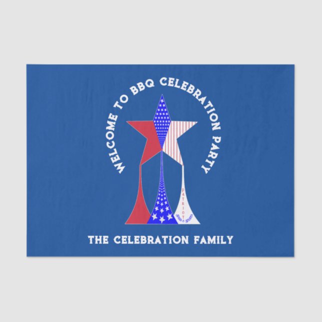 US Flagge Patriot Seidenpapier (Vorderseite)