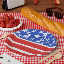 US Flagge, Patriotic, 4. Juli Pappteller