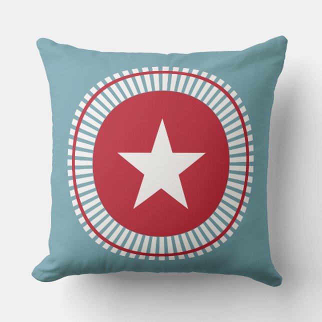 US Flagge Patriotic 4. Juli Pillows Kissen (Vorderseite)