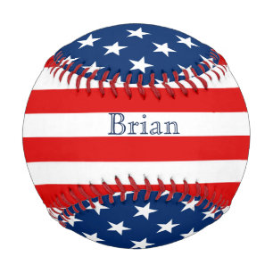 US Flagge Patriotic Custom Baseball